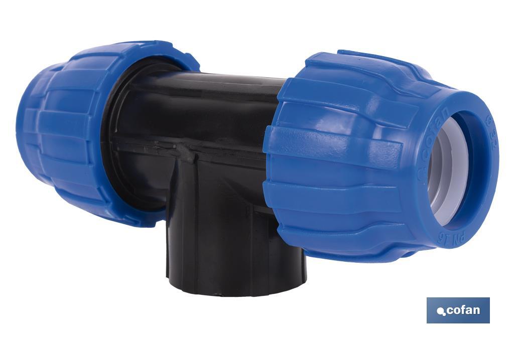 TE 90° ROSCA HEMBRA PP PN16 32 X 1 X 32 3 TE 90° ROSCA HEMBRA PP PN16 32 X 1 X 32 - Imagen 3