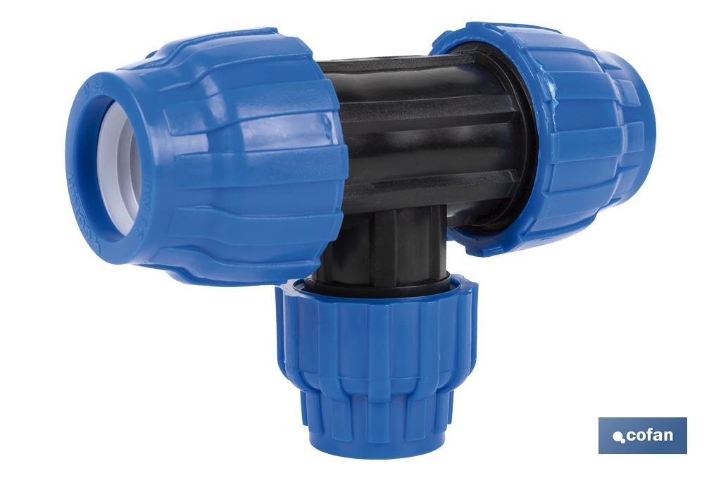 TE 90° REDUCIDA PP PN16 32 X 25 X 32 VENTA UNITARIA 3 TE 90° REDUCIDA PP PN16 32 X 25 X 32 VENTA UNITARIA - Imagen 3