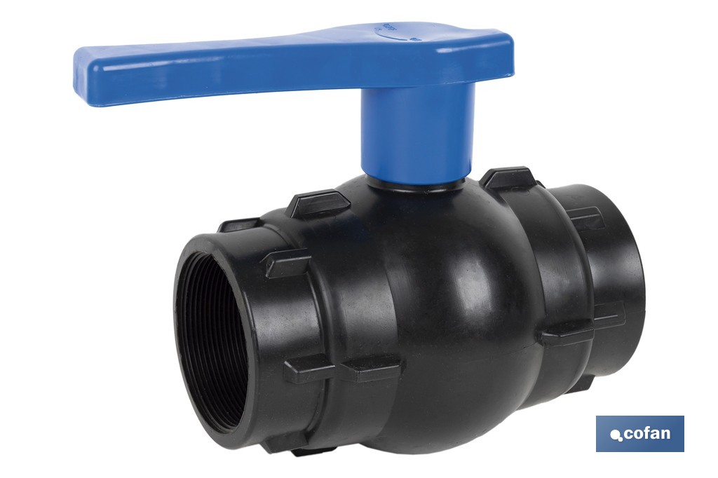 VÁLVULA DE BOLA ROSCA H-H PP PN16 2 x 2 1 VÁLVULA DE BOLA ROSCA H-H PP PN16 2 x 2