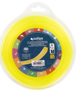 HILO CUADRADO DE NYLON PARA DESBROZADORA 67 M X 2,4 MM