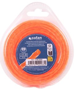 HILO HELICOIDAL DE NYLON PARA DESBROZADORA 20 M X 2 MM