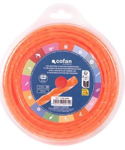 HILO HELICOIDAL DE NYLON PARA DESBROZADORA 25 M X 4 MM