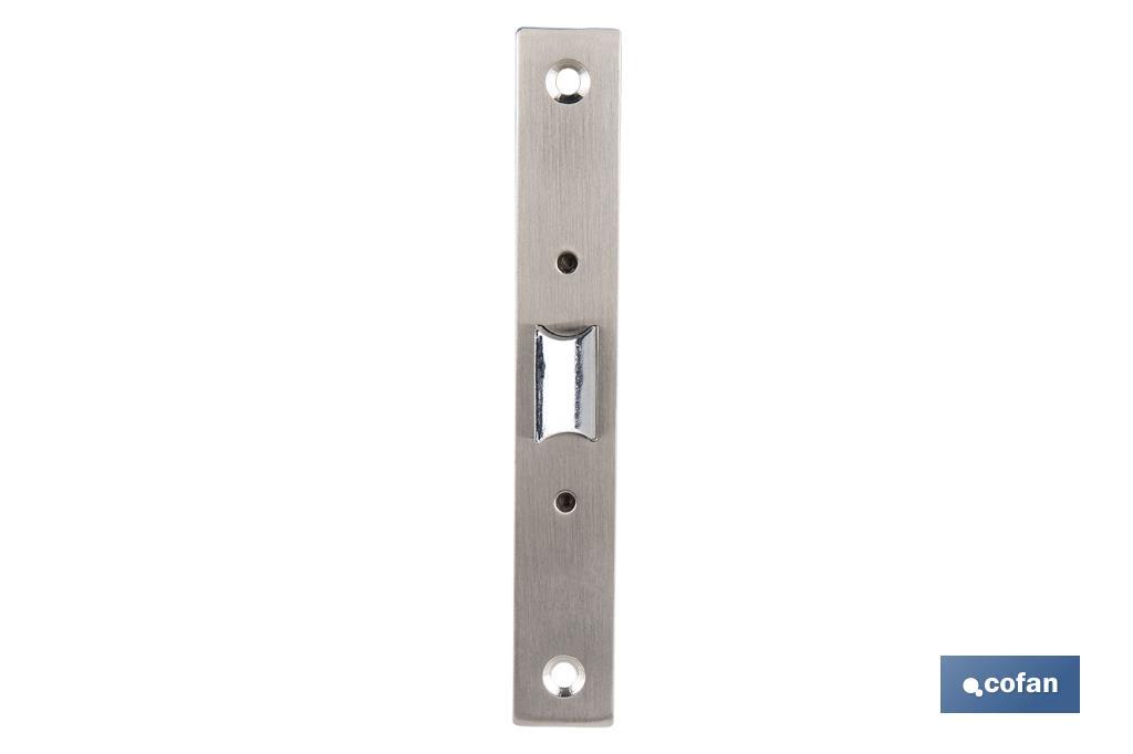 Picaporte embutir cuadrado D47 E50 Niquel (P/Madera) 2 Picaporte embutir cuadrado D47 E50 Niquel (P/Madera) - Imagen 2