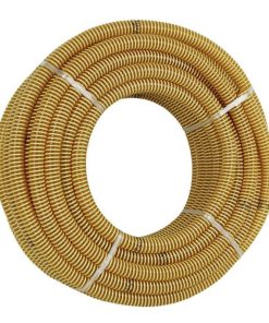 ROLLO DE TUBO DE ASPIRACION ESPIRAL AMARILLO Ø35mm 25m