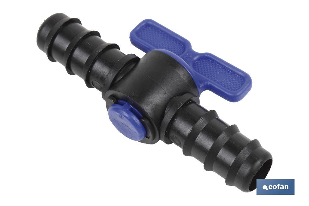 VALVULA PASO TUBO Ø16MM 1 VALVULA PASO TUBO Ø16MM