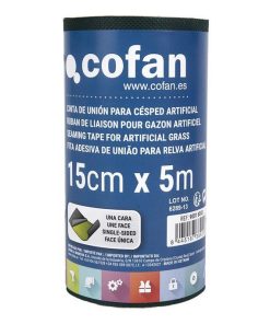 CINTA DE UNIÓN PARA CÉSPED ARTIFICIAL UNA CARA 15 CM X 5 M VERDE