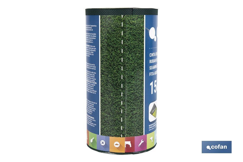 CINTA DE UNIÓN PARA CÉSPED ARTIFICIAL UNA CARA 15 CM X 5 M VERDE 3 CINTA DE UNIÓN PARA CÉSPED ARTIFICIAL UNA CARA 15 CM X 5 M VERDE - Imagen 3