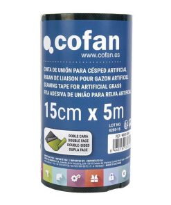 CINTA DE UNIÓN PARA CÉSPED ARTIFICIAL DOBLE CARA 15 CM X 5 M VERDE