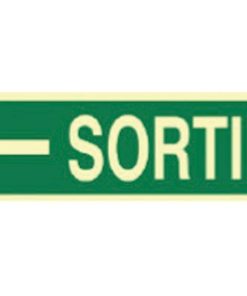 SEÑAL LUMINISCENTE 400X100MM.