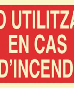 SEÑAL LUMINISCENTE 297X210MM.