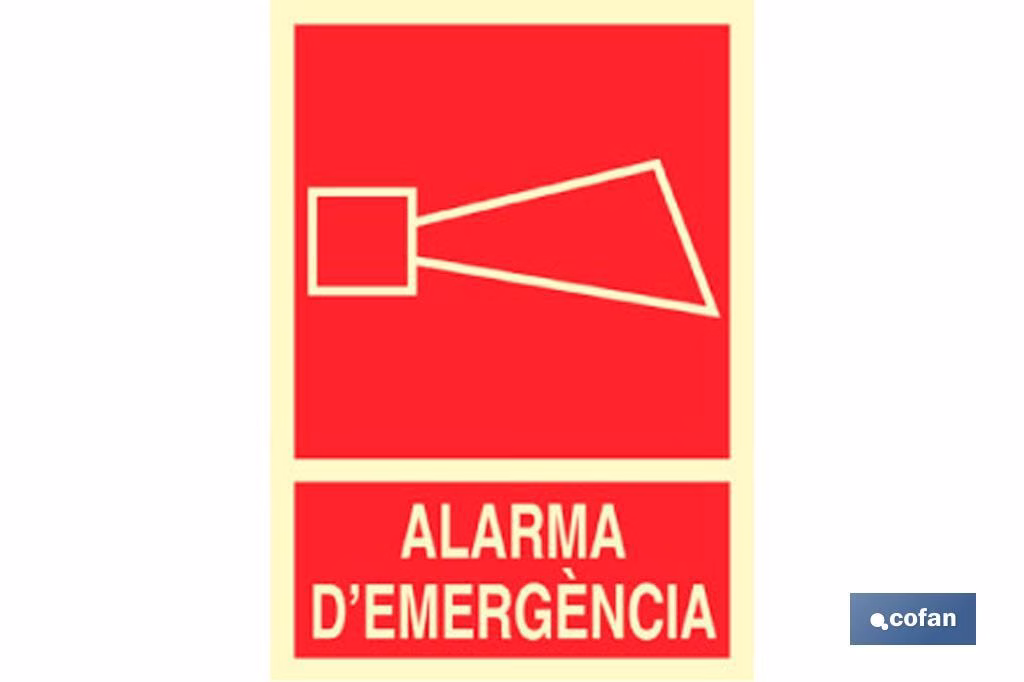 SEÑAL LUMINISCENTE 297X210MM.