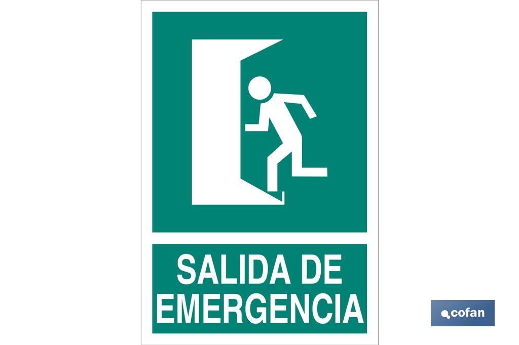 SEÑAL LUMINISCENTE 420X297MM. 1 SEÑAL LUMINISCENTE 420X297MM.
