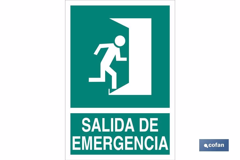 SEÑAL LUMINISCENTE 297X210MM. 1 SEÑAL LUMINISCENTE 297X210MM.