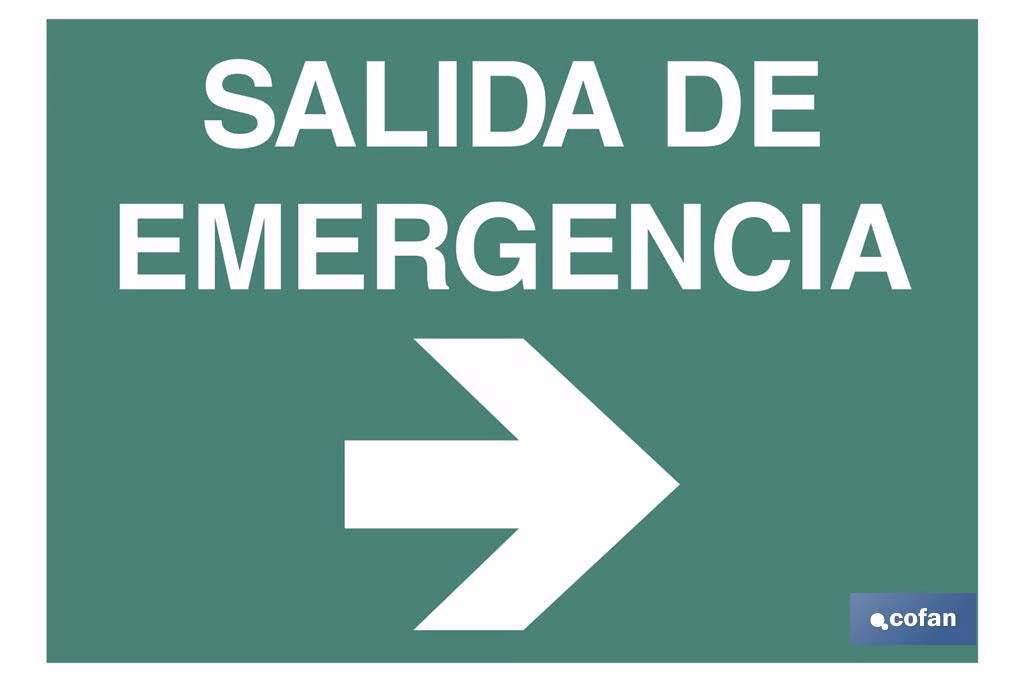 SEÑAL LUMINISCENTE 420X297MM. 1 SEÑAL LUMINISCENTE 420X297MM.
