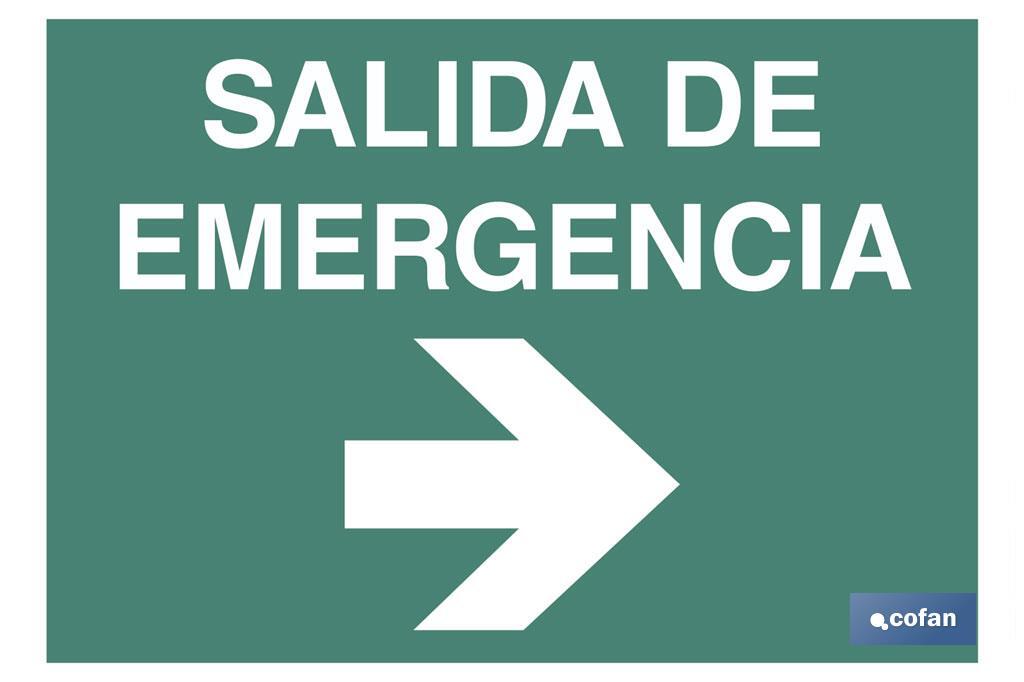 SEÑAL LUMINISCENTE 420X297MM. 1 SEÑAL LUMINISCENTE 420X297MM.