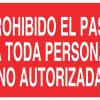 SEÑAL POLIESTIRENO 297X210MM