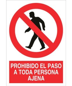 SEÑAL POLIESTIRENO 210X148MM.