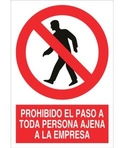 SEÑAL POLIESTIRENO  210X148MM.