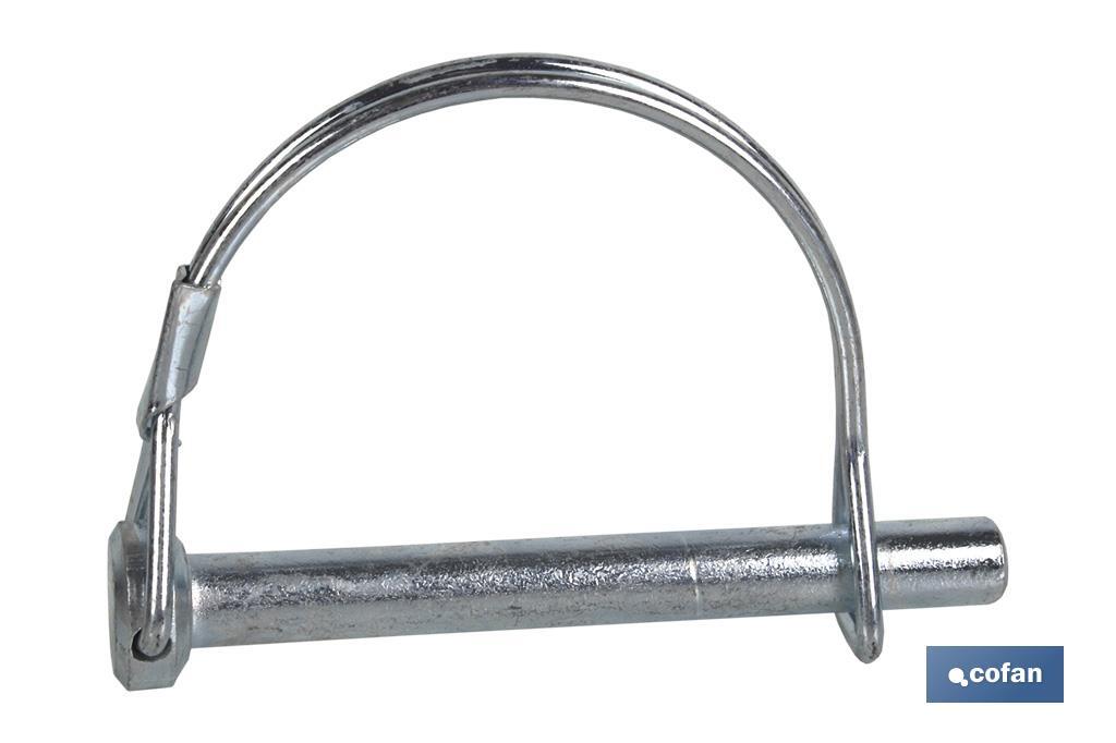 PASADOR ELASTICO CENTRO EJE 8 MM. 1 PASADOR ELASTICO CENTRO EJE 8 MM.