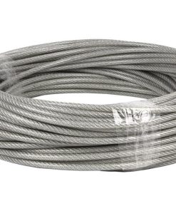 CABLE ACERO (4mm) 2X4MM  6X7+1 PLAST. (100 M)