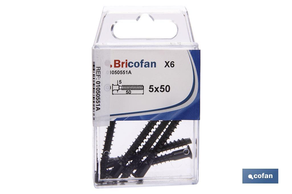 BL 6 UDS TORNILLO ENSAMBLAR ZINCADO 7 X 50 2 BL 6 UDS TORNILLO ENSAMBLAR ZINCADO 7 X 50 - Imagen 2