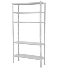 KIT ESTANT. METAL C/TORN. 5 BALDAS 180X90X30 BLC
