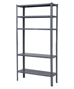KIT ESTANT. METAL C/TORN. 5 BALDAS 180X90X40 GRIS