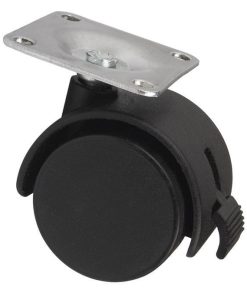 RUEDA PLASTIC Ø50MM PLACA/FRENO Venta unitaria