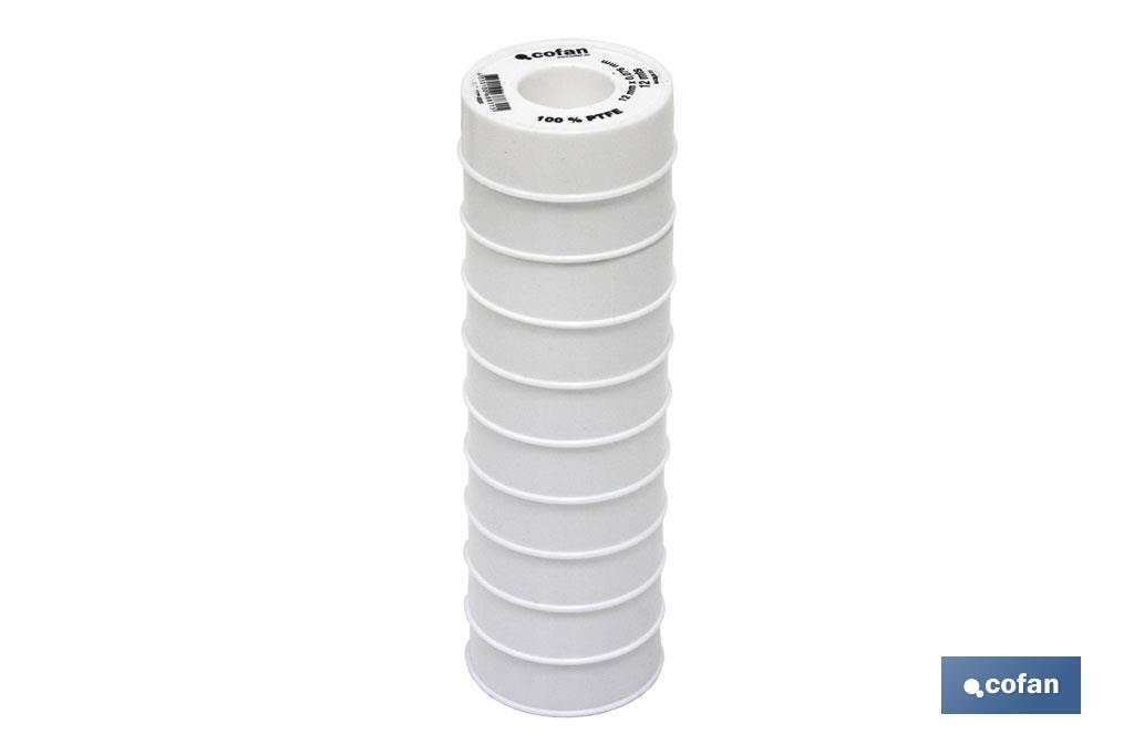 ROLLO 12 MTS CINTA PTFE DE 12mm X 0,076mm venta unitaria 4 ROLLO 12 MTS CINTA PTFE DE 12mm X 0,076mm venta unitaria - Imagen 4