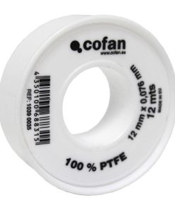 ROLLO 12 MTS CINTA PTFE DE 12mm X 0,076mm