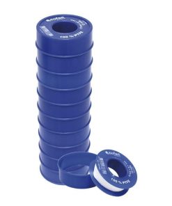ROLLO 12 MTS CINTA PTFE DE 12mm X 0,10mm venta unitaria