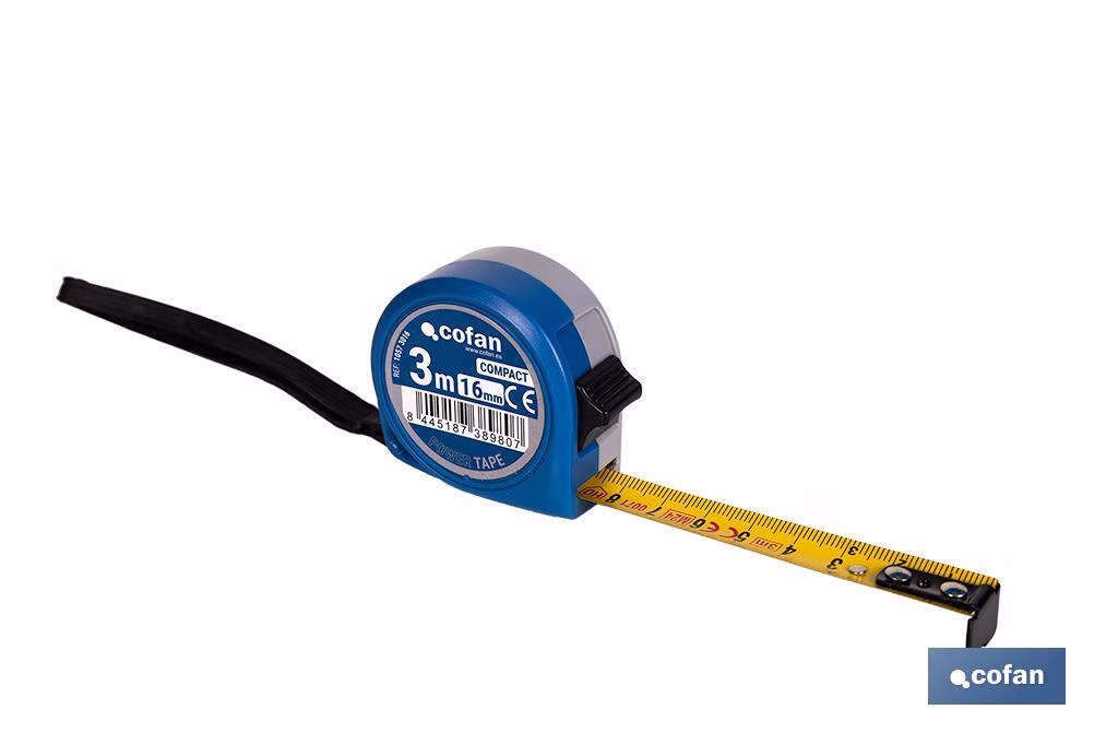 FLEXÓMETRO ESTÁNDAR 16 MM X 3 M 2 FLEXÓMETRO ESTÁNDAR 16 MM X 3 M - Imagen 2