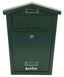 Alternative view of BUZÓN CORREO EXTERIOR VERDE MODELO LETTER 320x215x85mm