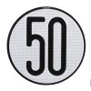 PLACA DE VELOCIDAD HOMOLOGADA 50