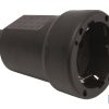 BASE ENCHUFE AEREA GOMA NEGRA (16A-250V)