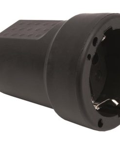 BASE ENCHUFE AEREA GOMA NEGRA (16A-250V)