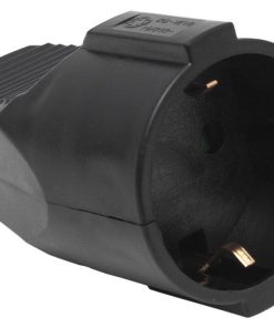 BASE ENCHUFE AEREA NEGRA (16A-250V)