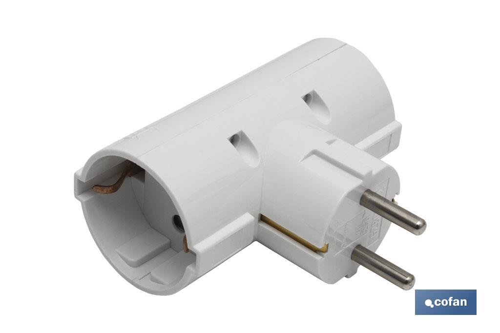 ADAPTADOR SCHUKO 2 VIAS (16A-250V) 1 ADAPTADOR SCHUKO 2 VIAS (16A-250V)