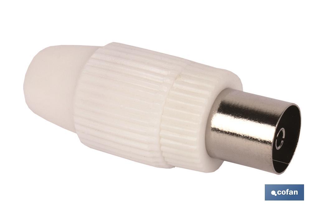 CONECTOR ANTENA HEMBRA RECTO (9,5MM) 1 CONECTOR ANTENA HEMBRA RECTO (9,5MM)