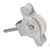 2 UDS. POLEA CON TIRAFONDO 40 MM VENTA UNITARIA