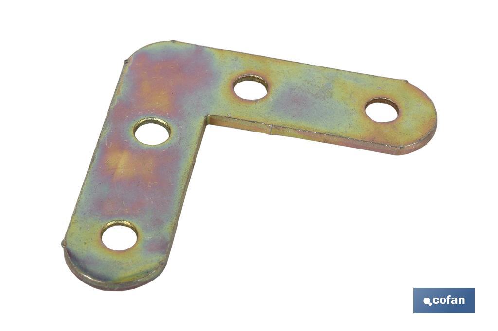 4 UDS ESCUADRA PLANA 80MM 1 4 UDS ESCUADRA PLANA 80MM