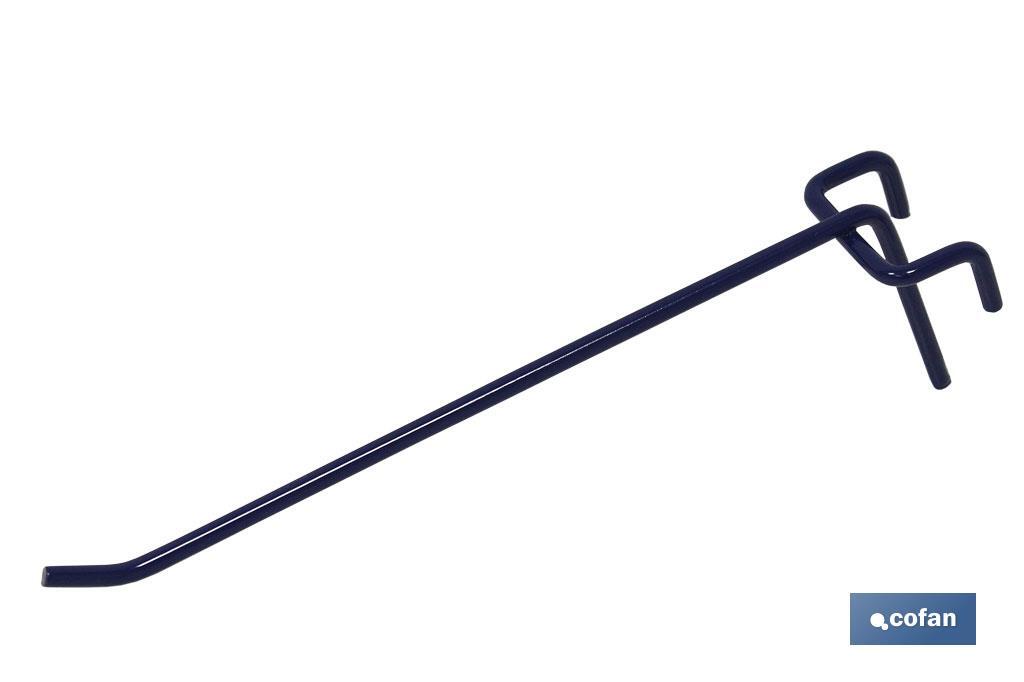GANCHOS AZUL BLISTER VARILLA SIMPLE 22CM 1 GANCHOS AZUL BLISTER VARILLA SIMPLE 22CM