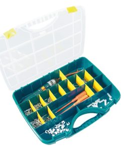 Alternative view of Caja de surtido con 26 compartimentos de polipropileno azul, 21 L de capacidad, 350 x 460 x 81 mm, nº 24-26, Tayg