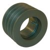 Polea para correa trapecial, 4 canales A o SPA, Ø95,50 mm, para buje Taperlock 1615, Kramp