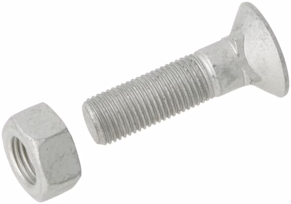 Tornillo avellanado con tuerca M12x45-12.9-MUH-10 Zn - Imagen 2