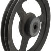 Polea para correa trapecial, 2 canales B o SPB, Ø322 mm, Kramp