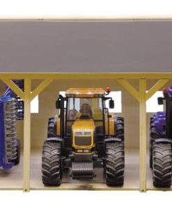 Hangar de madera para 3 tractores