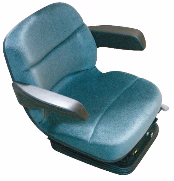 Asiento con suspensión neumática, textil