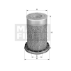 Filtro de aire MANN-FILTER C19384/1 3 Filtro de aire MANN-FILTER C19384/1