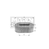 Filtro de aire MANN-FILTER C24135 3 Filtro de aire MANN-FILTER C24135